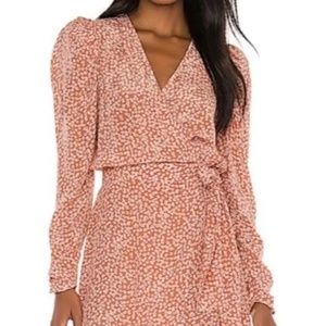 Free People Grapefruit Fizz cbo wrap dress